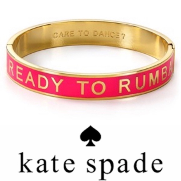 kate spade Jewelry - Kate Spade Ready to Rumba bracelet in pink & gold